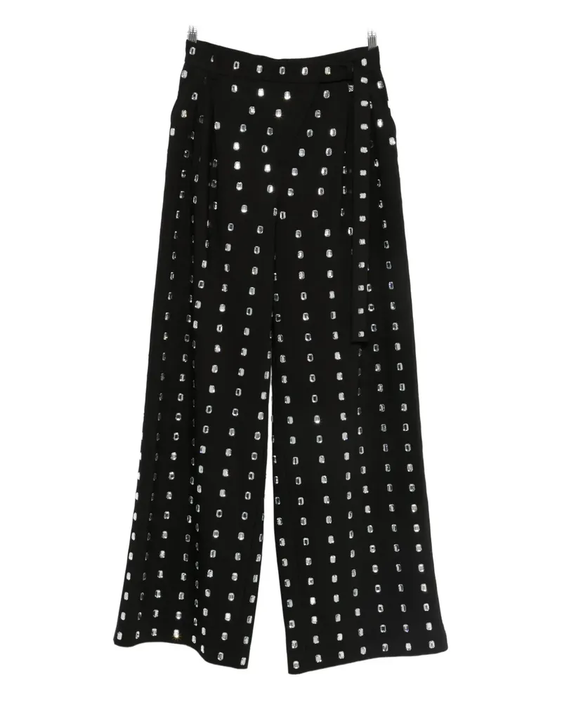 Giuseppe di Morabito crystal-embellished high-waisted trousers - Schwarz Schwarz