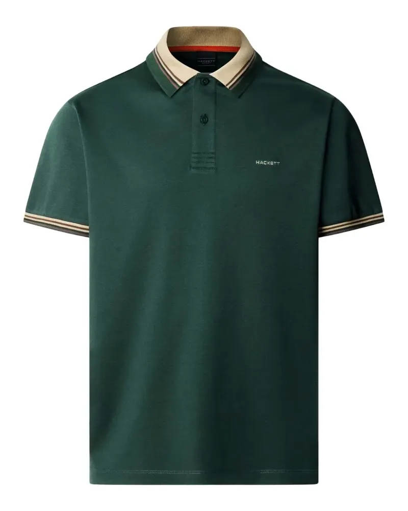 Hackett Poloshirt mit Kontrastdetail - Grün Grün