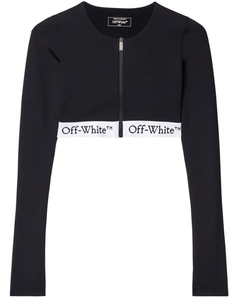 OFF-WHITE T-Shirt mit Logobund - Schwarz Schwarz