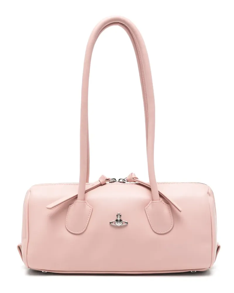 Vivienne Westwood Polly Bowling Schultertasche mit Orb-Schild - Rosa Rosa