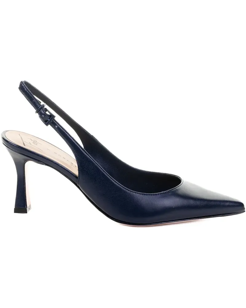 FESTA Milano Spitze Slingback-Pumps 70mm - Blau Blau