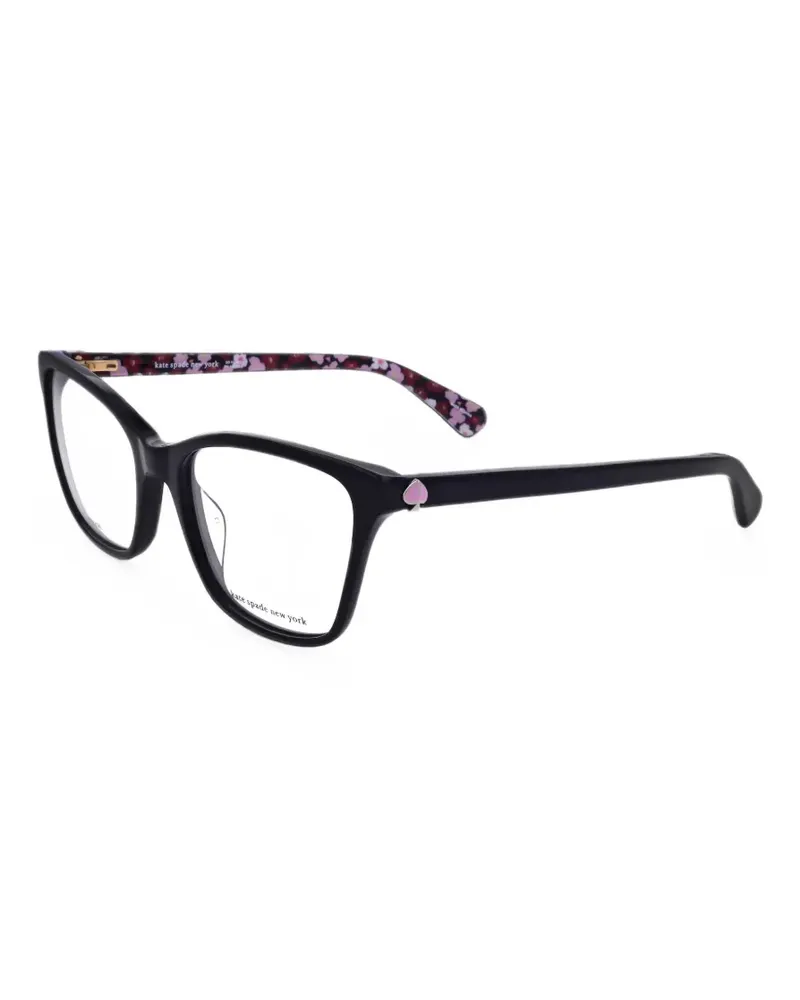 Kate Spade Cailye spade-logo rectangle-frame glasses - Schwarz Schwarz