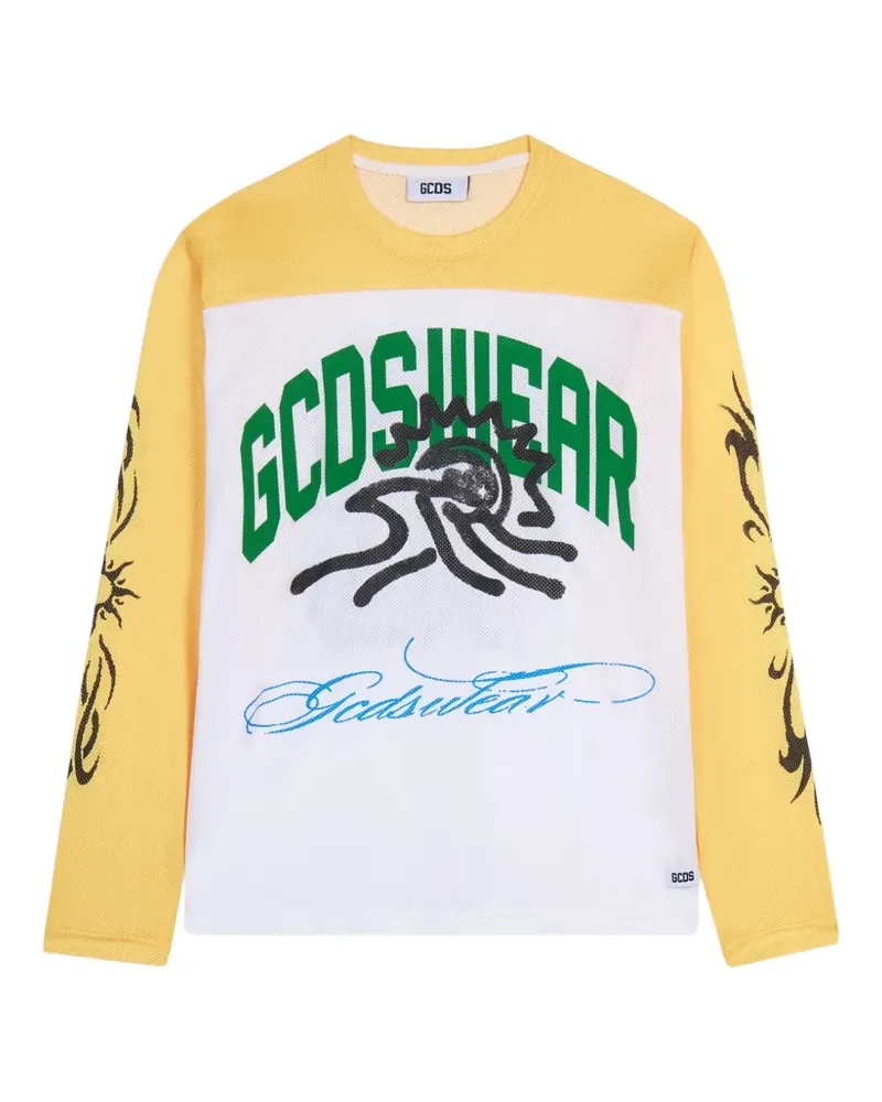 GCDS Sunset long-sleeve T-shirt - Weiß Weiß