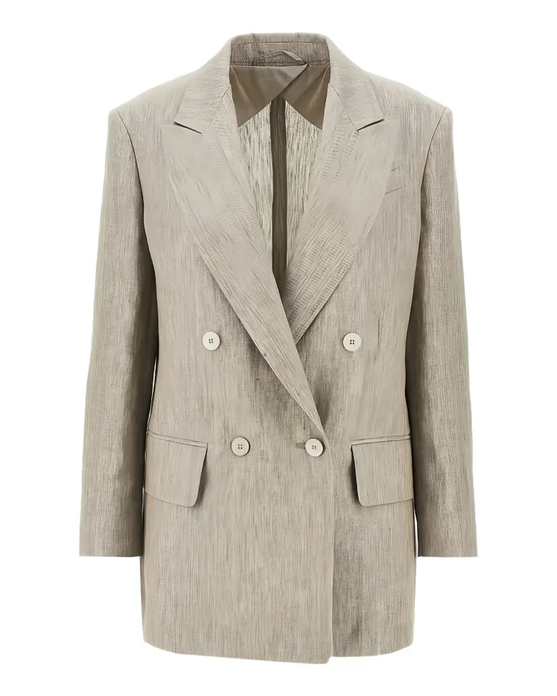 Max Mara Doppelreihiger Olimpia Blazer - Nude Nude