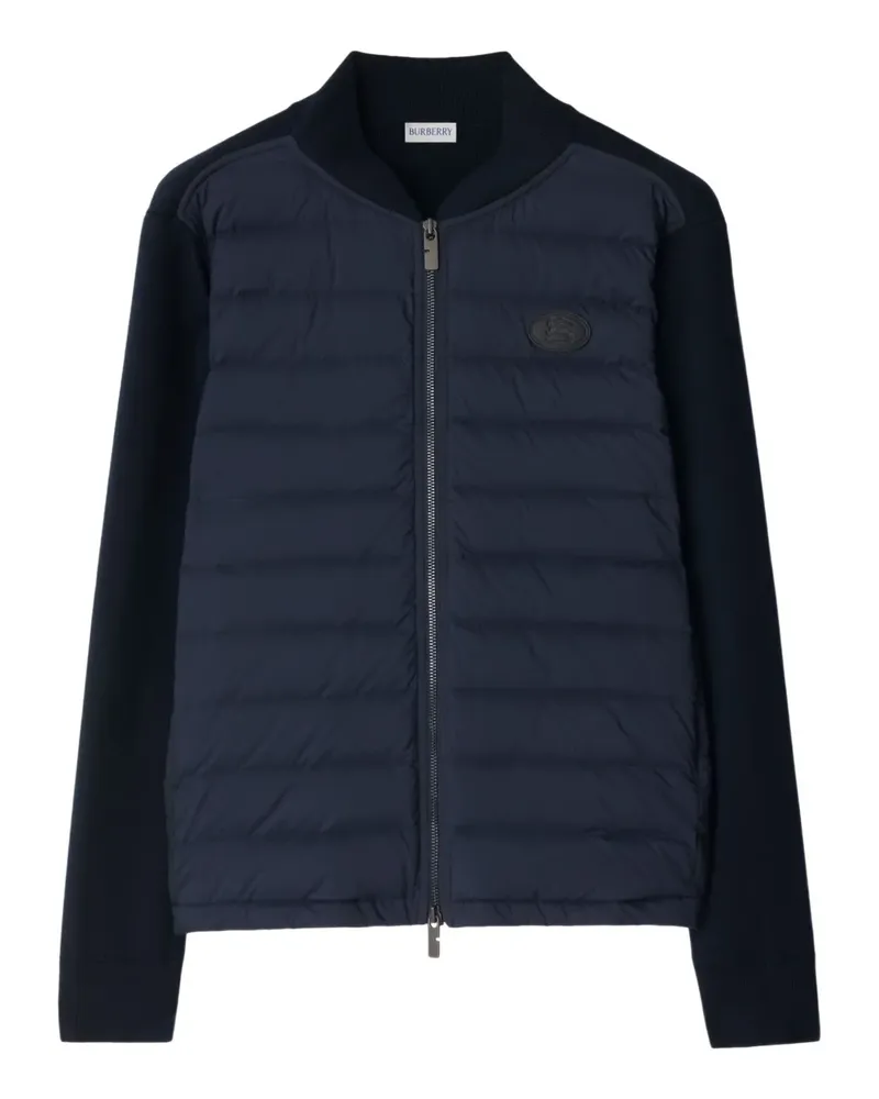 Burberry Wattierte Jacke mit gestepptem Motiv - Blau Blau
