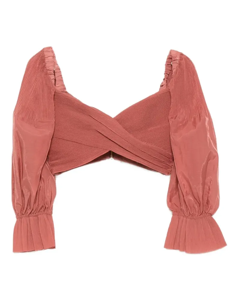 Zimmermann Top mit Puffärmeln - Rot Rot