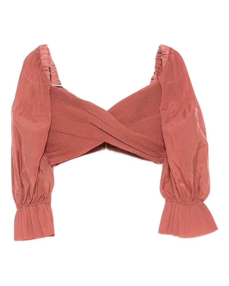 Zimmermann Top mit Puffärmeln - Rot Rot