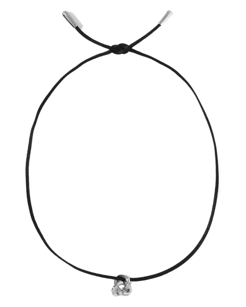 OTIUMBERG Cord Knot Halskette mit Anhänger Silber