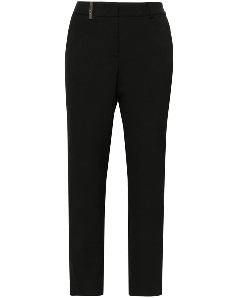 Peserico Klassische Cropped-Hose - Grau Grau