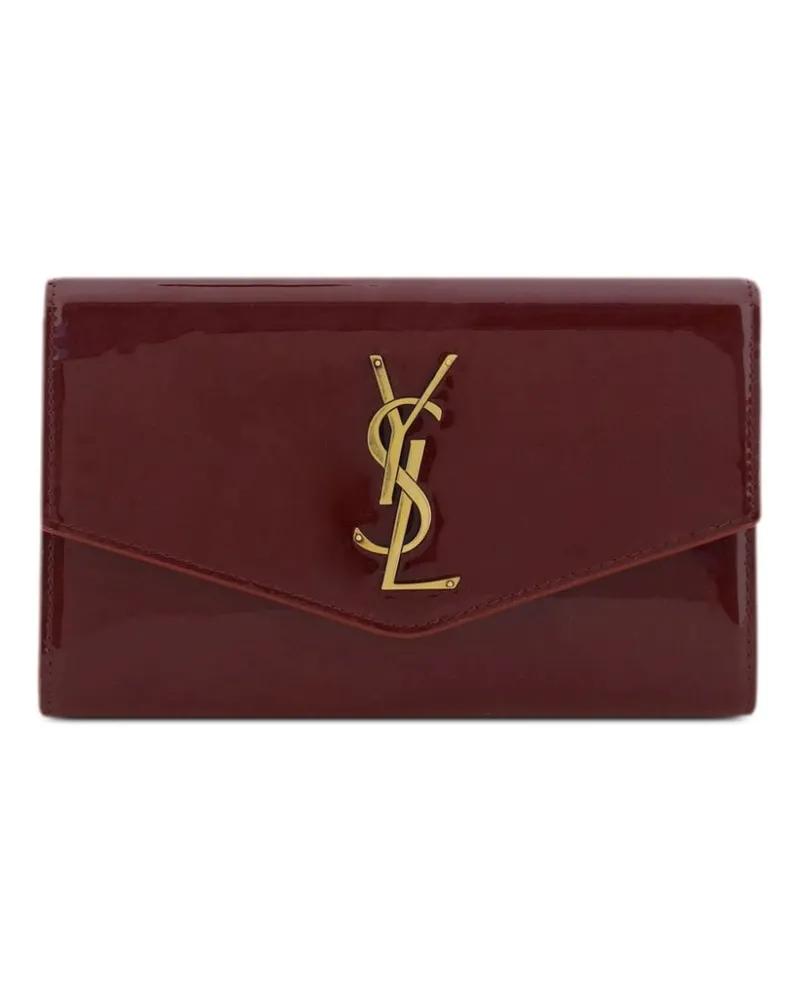 Saint Laurent Portemonnaie in Kuvertform mit Cassandre-Logo - Rot Rot