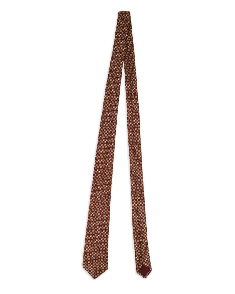 Gucci Seidenkrawatte aus Circles-Jacquard - Rot Rot