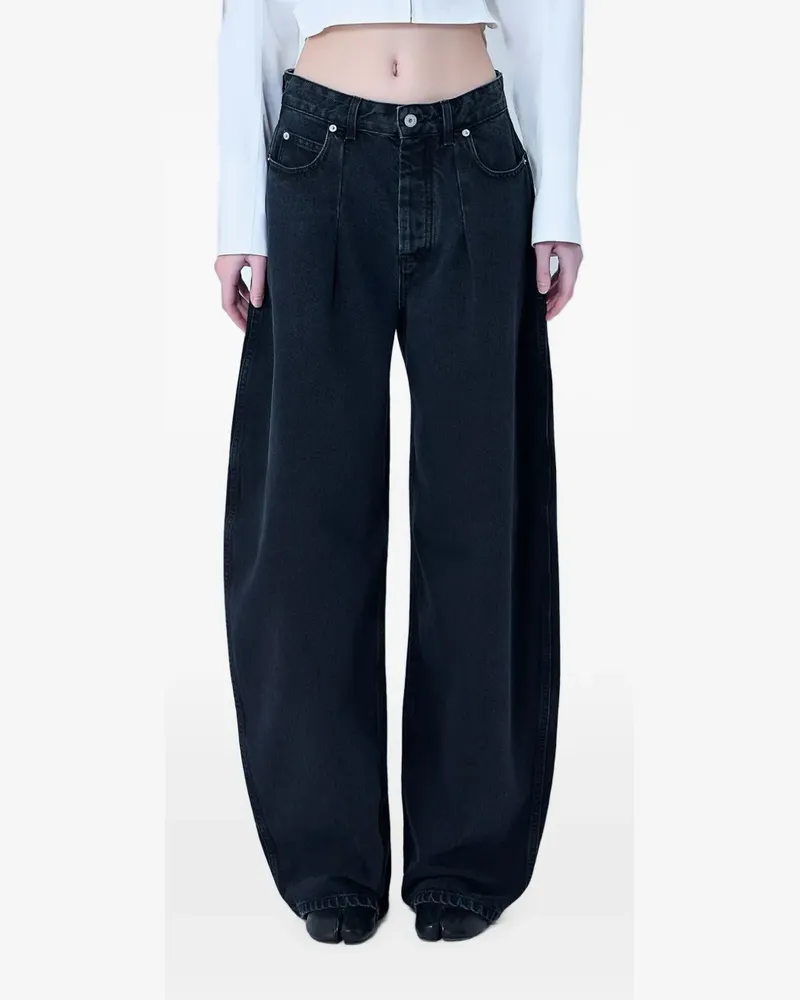 Jacquemus Jeans mit hohem Bund - Schwarz Schwarz
