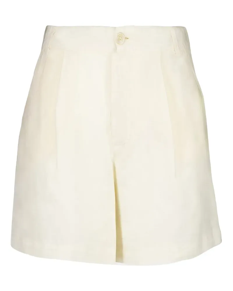 120% Lino Leinen-Shorts mit Falten - Nude Nude