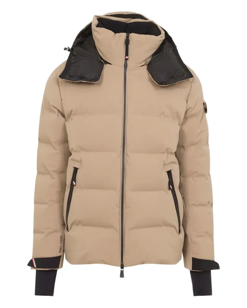 Moncler hooded down jacket - Nude Nude