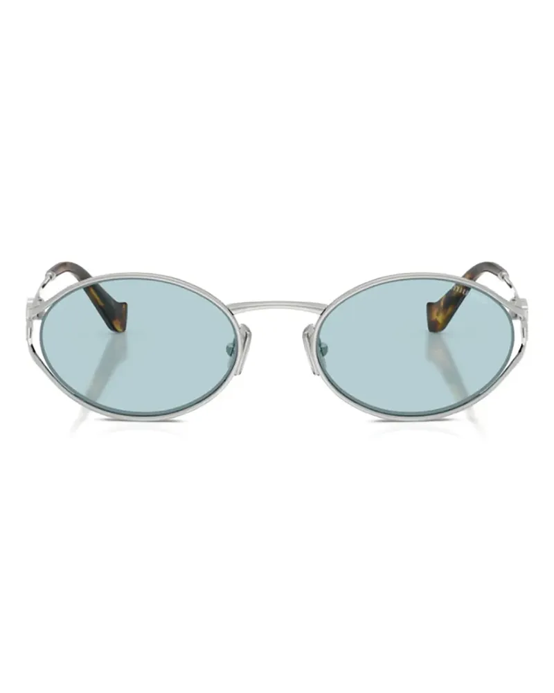 Miu Miu 52Ys Sole oval-frame sunglasses - Silber Silber