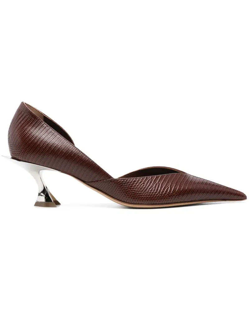 Thierry Mugler Fang Pumps 55mm - Braun Braun