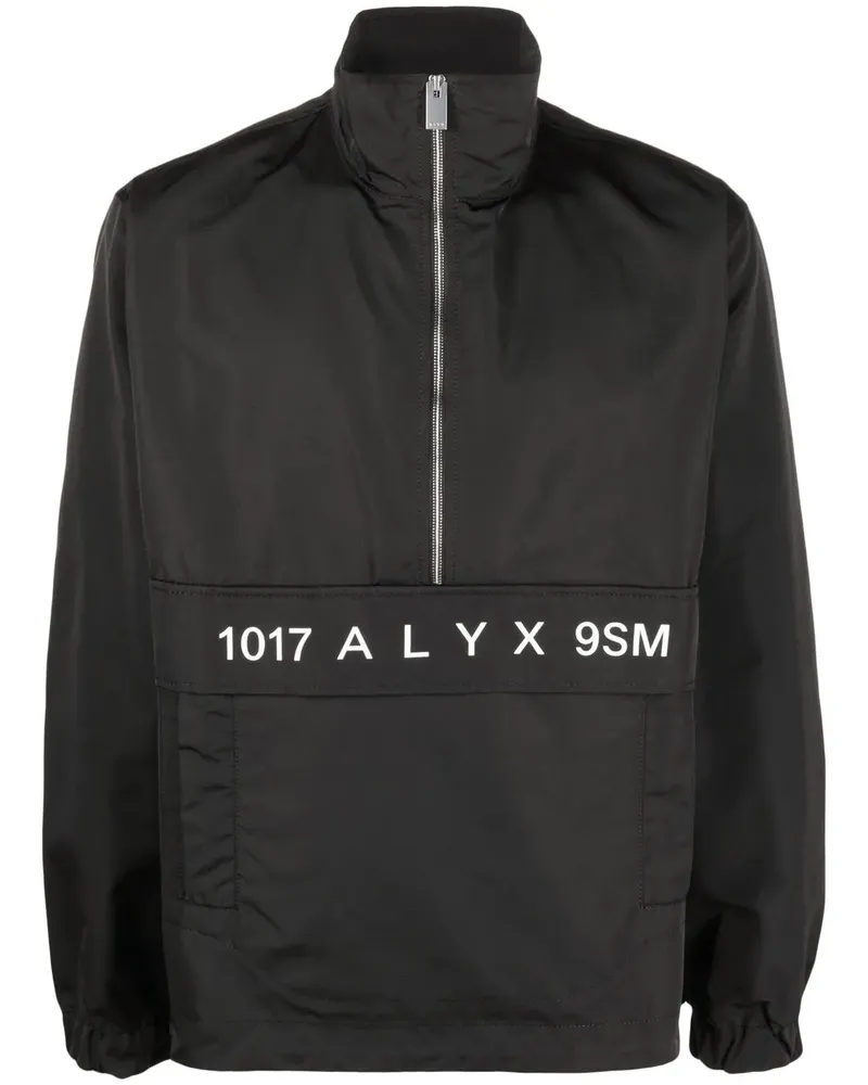1017 ALYX 9SM Windbreaker mit Logo-Print - Schwarz Schwarz