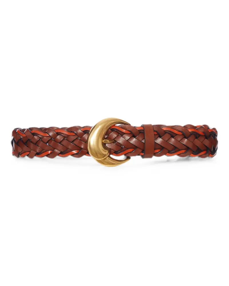 Etro braided leather belt - Braun Braun