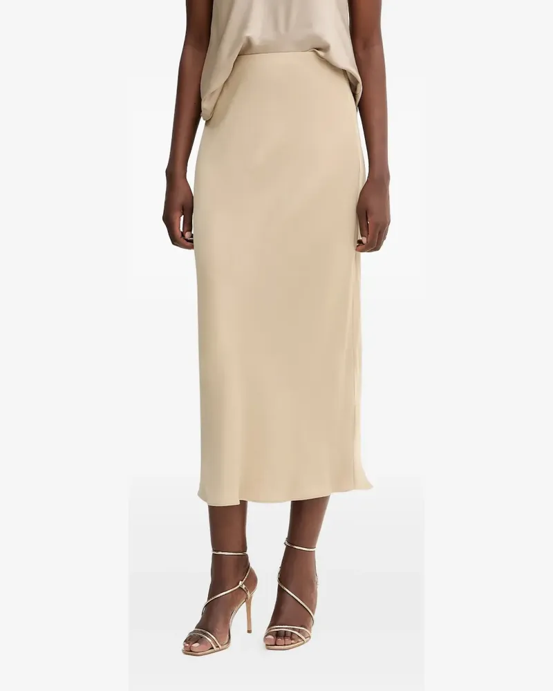 HUGO BOSS Midikleid mit Satin-Effekt - Nude Nude