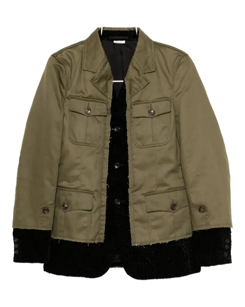 Comme des Garçons Sakko im Layering-Look - Grün Grün