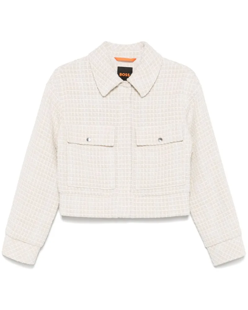 HUGO BOSS Jacke mit Webmuster - Nude Nude