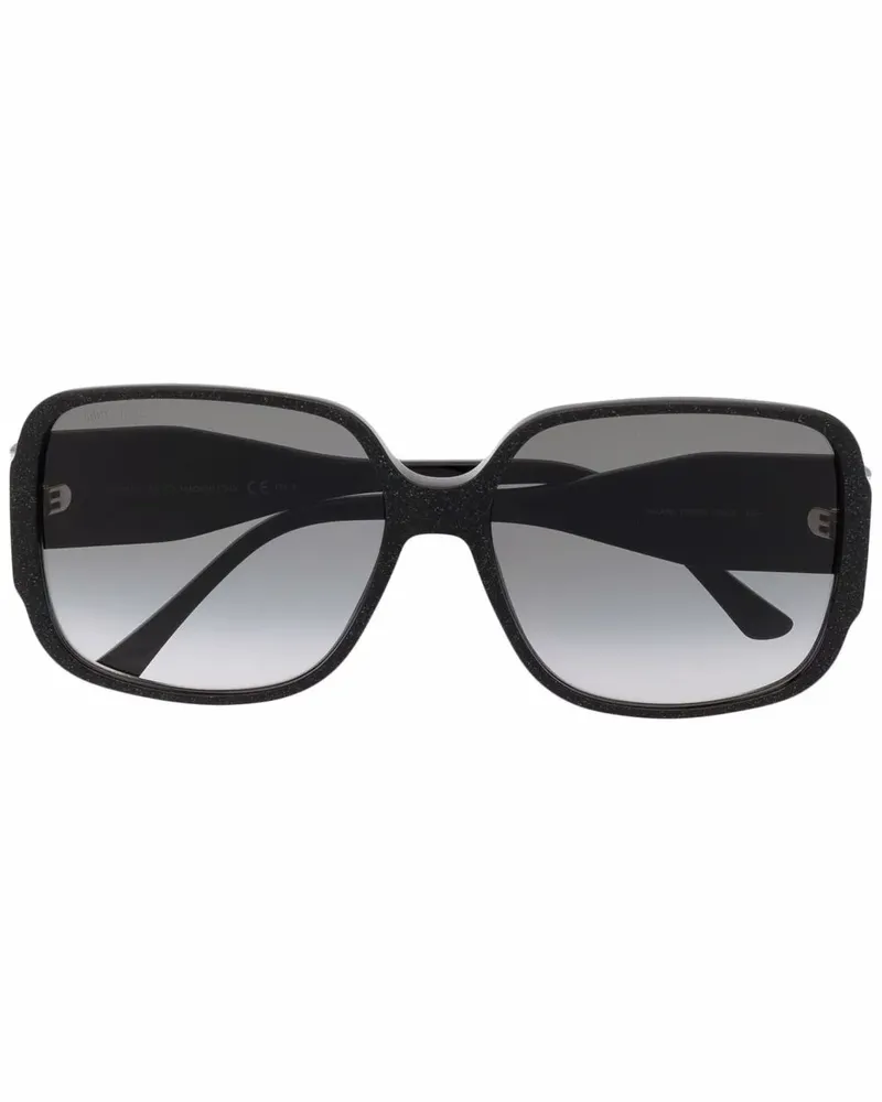 Jimmy Choo Sonnenbrille mit Oversized-Gestell - Schwarz Schwarz