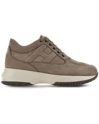 Hogan Interactive Sneakers aus Wildleder Braun