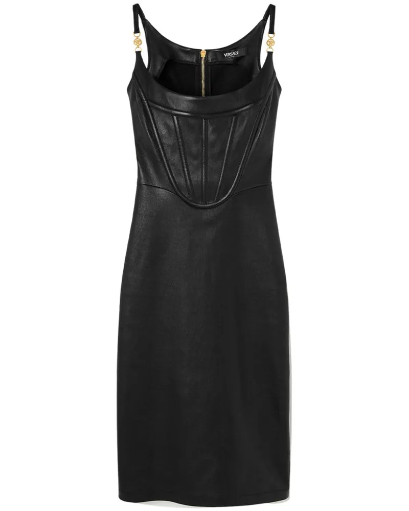 Versace Minikleid mit Corsage - Schwarz Schwarz