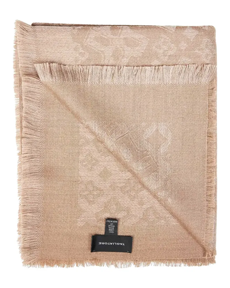 Tagliatore Schal mit Jacquard-Logo - Nude Nude