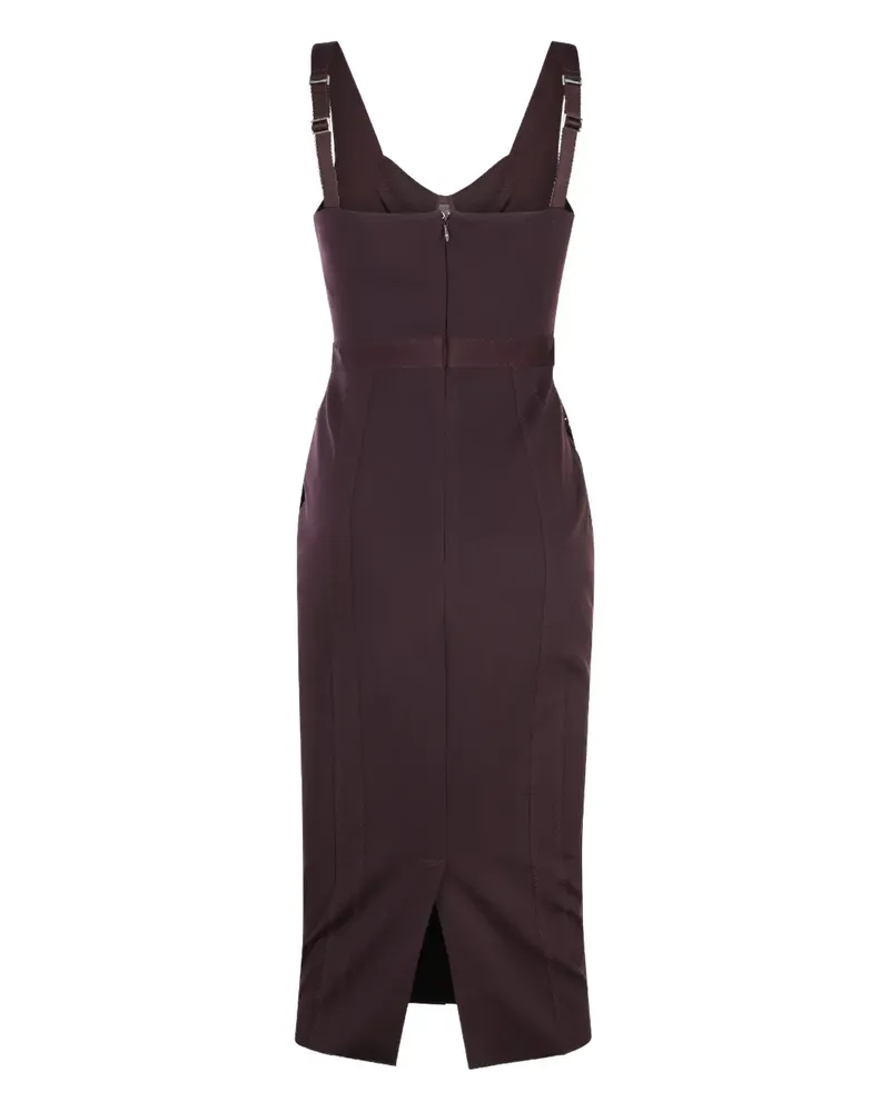 Elisabetta Franchi V-neck fitted dress - Rot Rot