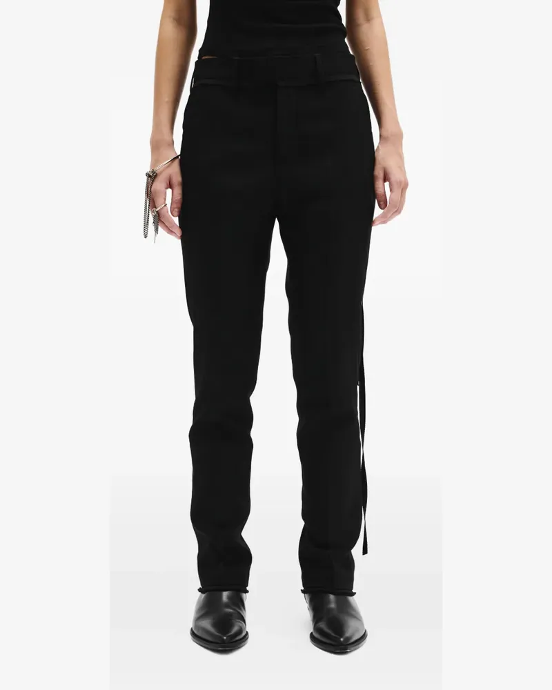 Ann Demeulemeester Ursu Tapered-Hose - Schwarz Schwarz