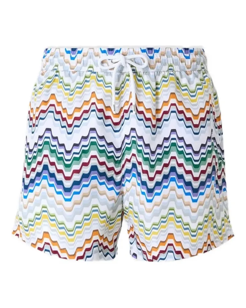 Missoni Badeshorts mit Zickzackmuster - Weiß Weiß