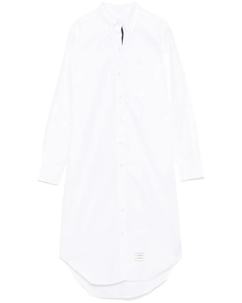 Thom Browne Klassisches Hemdkleid - Weiß Weiß