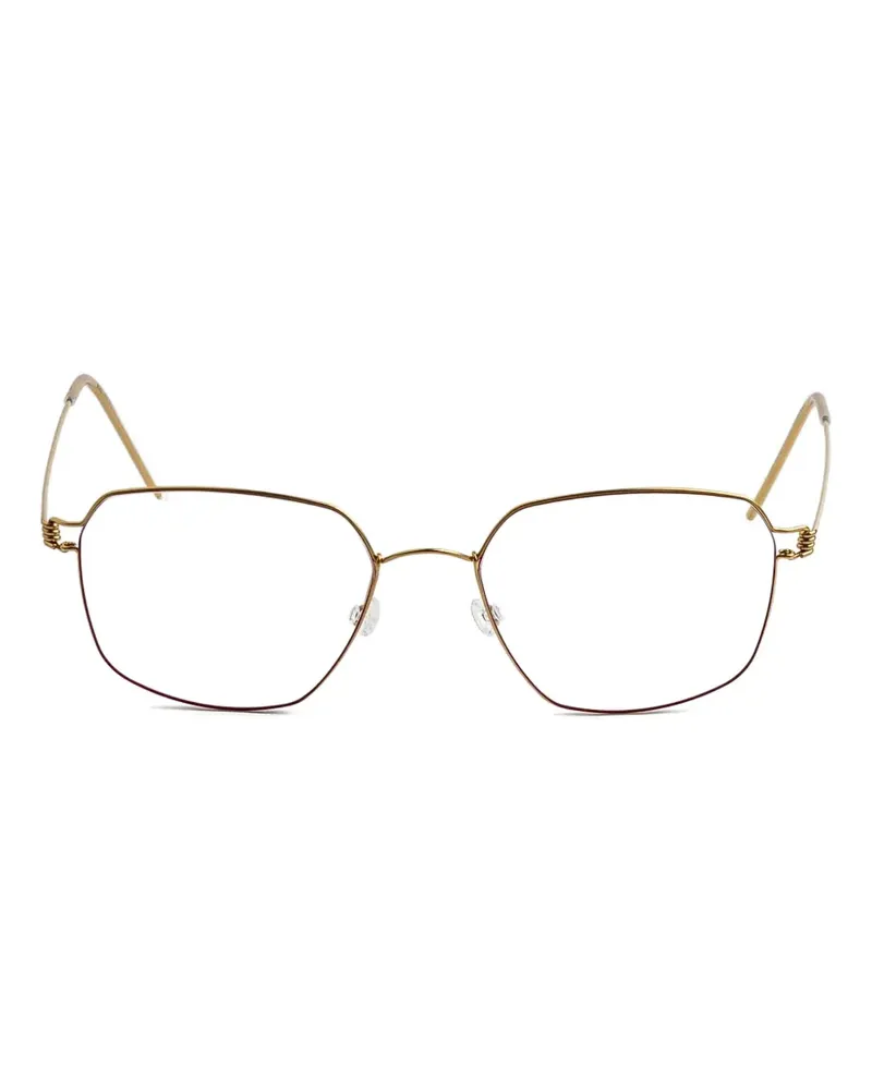 Lindberg Daniela geometric-frame glasses - Gold Gold