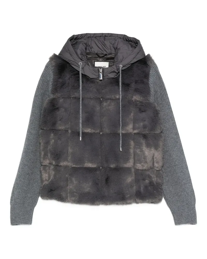 MAX&MOI Poppy Jacke aus Faux Fur - Grau Grau