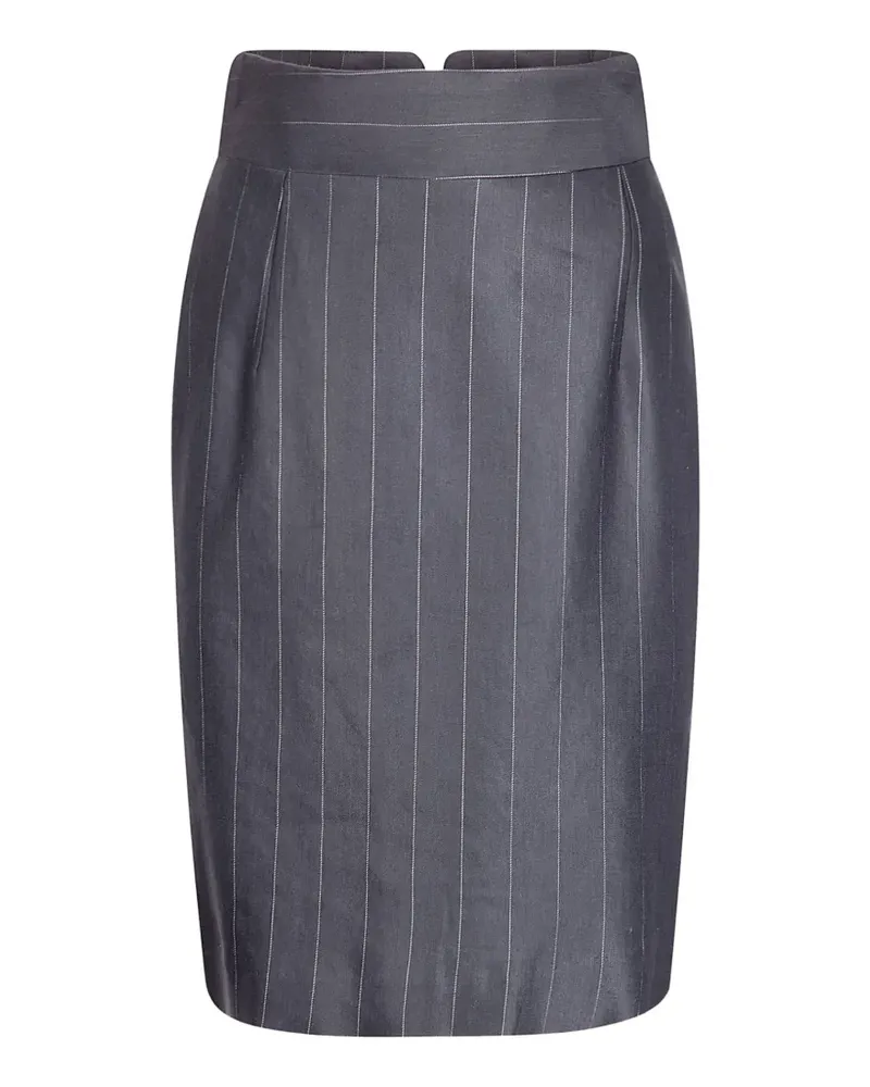 Tagliatore pinstriped pencil skirt - Grau Grau