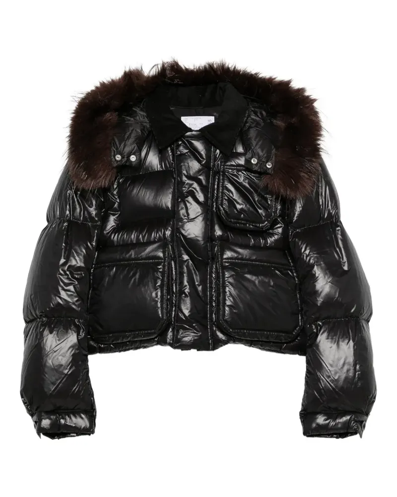 Sacai Doppelreihiges Sakko - Schwarz Schwarz