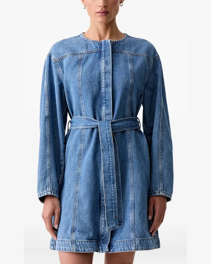 Marc O'Polo belted denim mini dress - Blau Blau