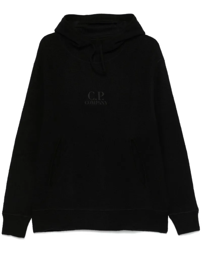 C.P. Company Hoodie aus Fleece - Schwarz Schwarz