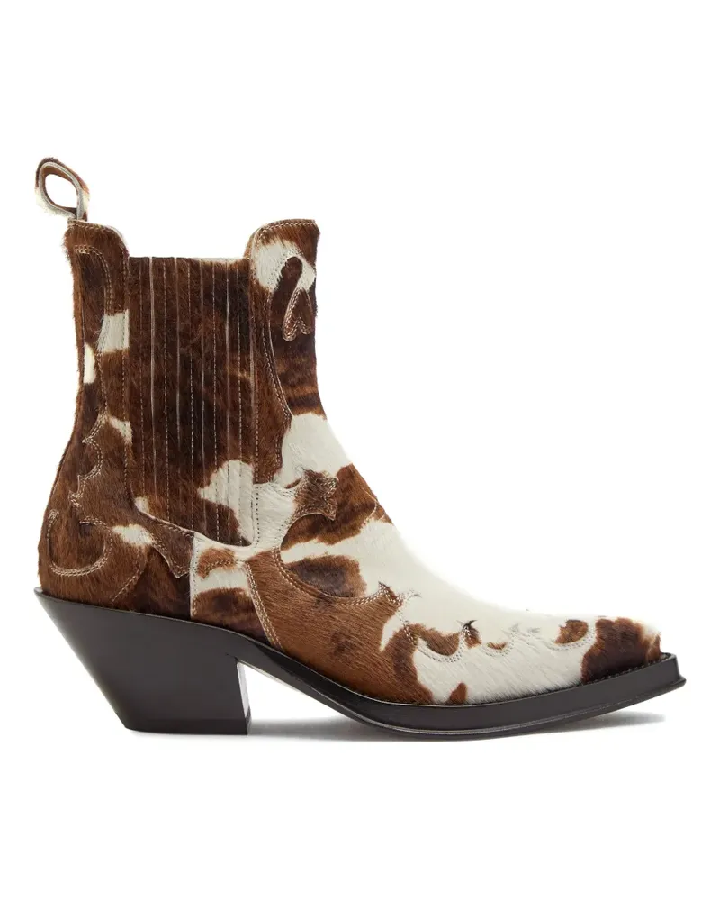 Gabriela Hearst Stiefel mit Print - Braun Braun