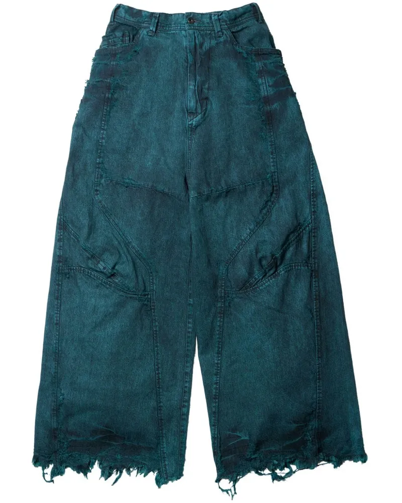 Julius Degraded Punk Jeans - Blau Blau