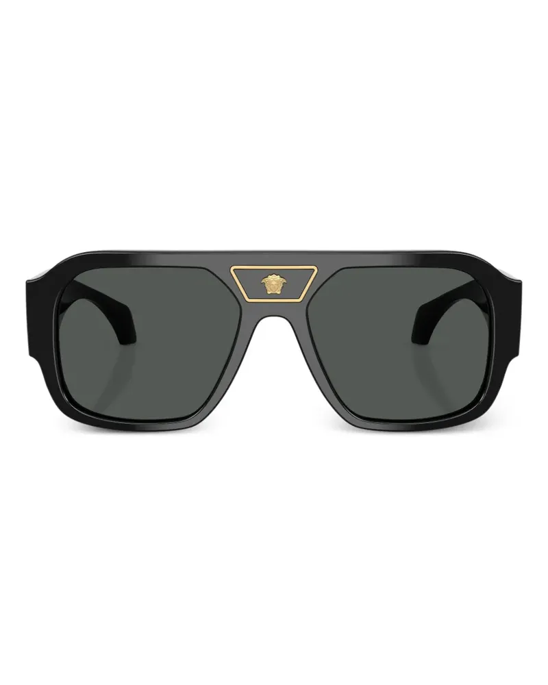 Versace Medusa Head geometric-frame sunglasses - Schwarz Schwarz