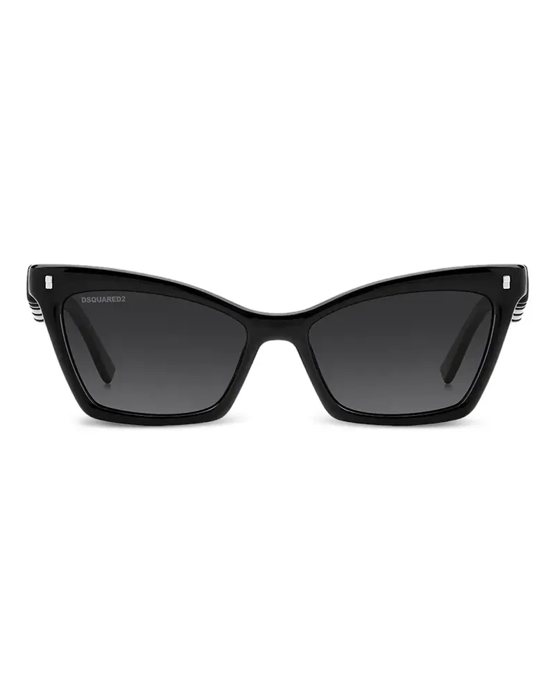 Dsquared2 Sonnenbrille mit Cat-Eye-Gestell - Schwarz Schwarz