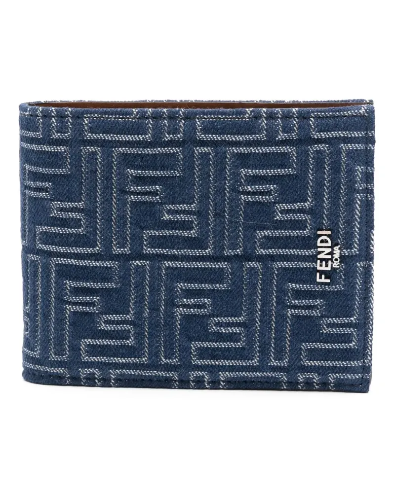 Fendi Portemonnaie mit FF - Blau Blau