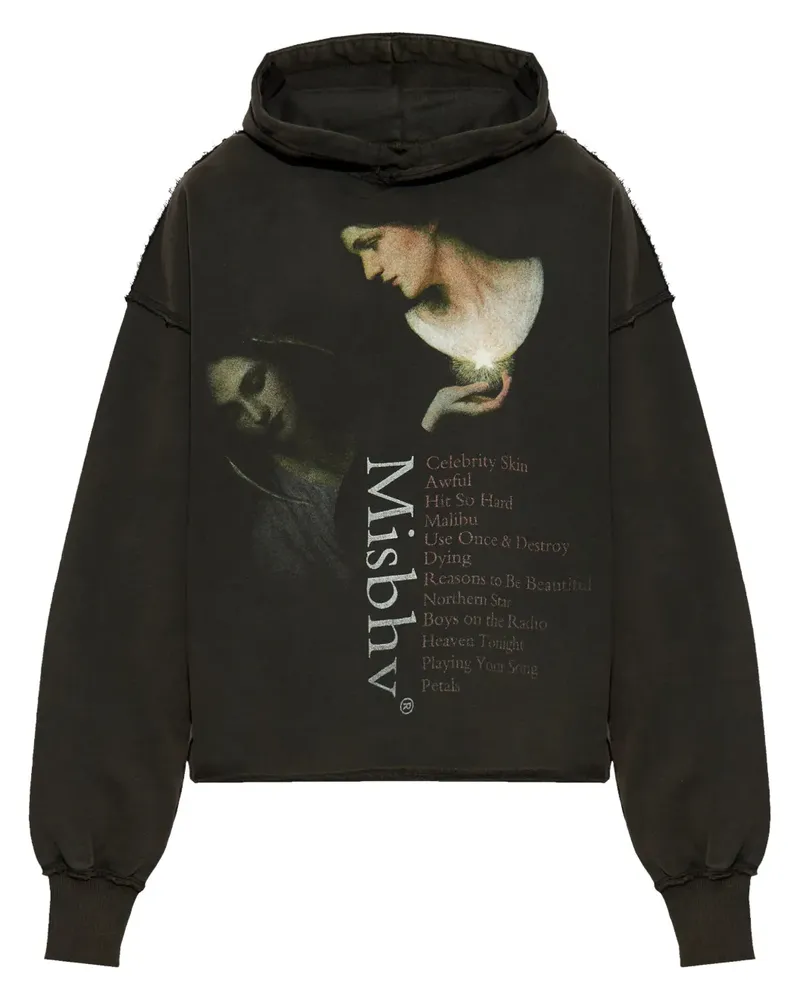 MISBHV Hoodie mit Logo-Print - Schwarz Schwarz