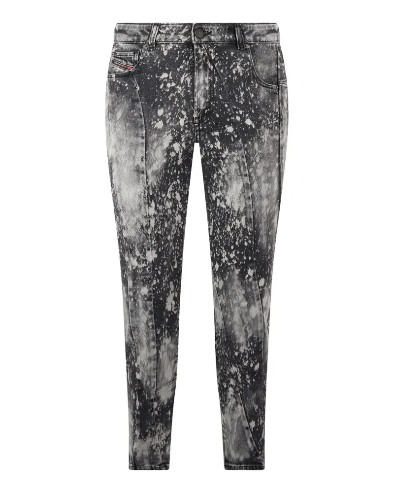 Diesel paint-splash slim-fit jeans - Grau Grau