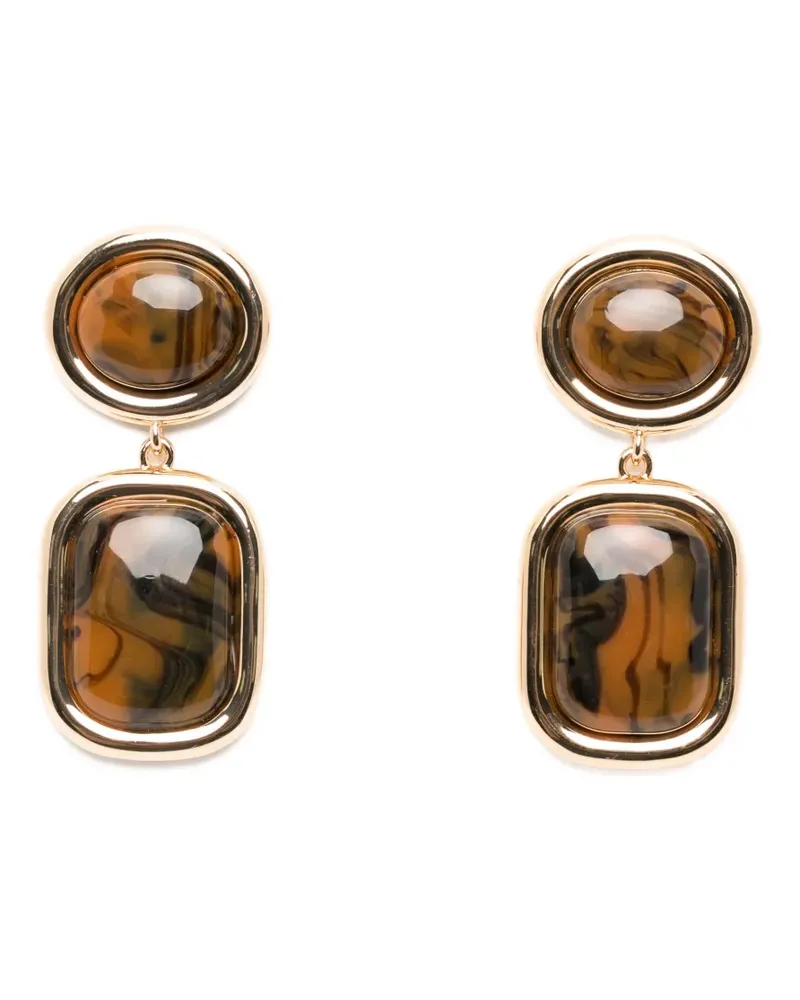 Self-Portrait geometric-shape earrings - Gold Gold