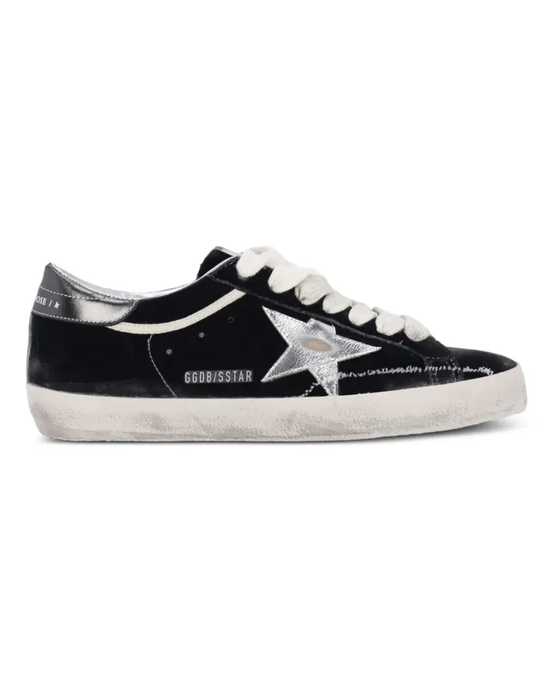 Golden Goose Super-Star Sneakers mit Sternverzierung - Schwarz Schwarz