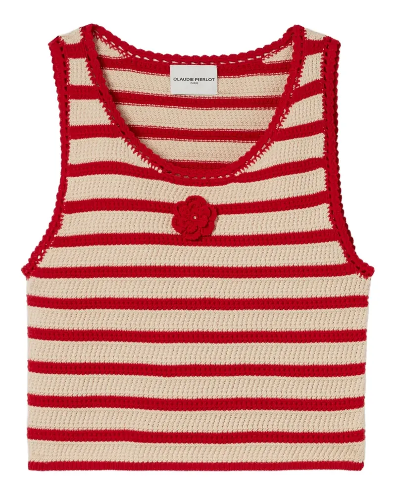 Claudie Pierlot Gehäkeltes Oberteil - Rot Rot