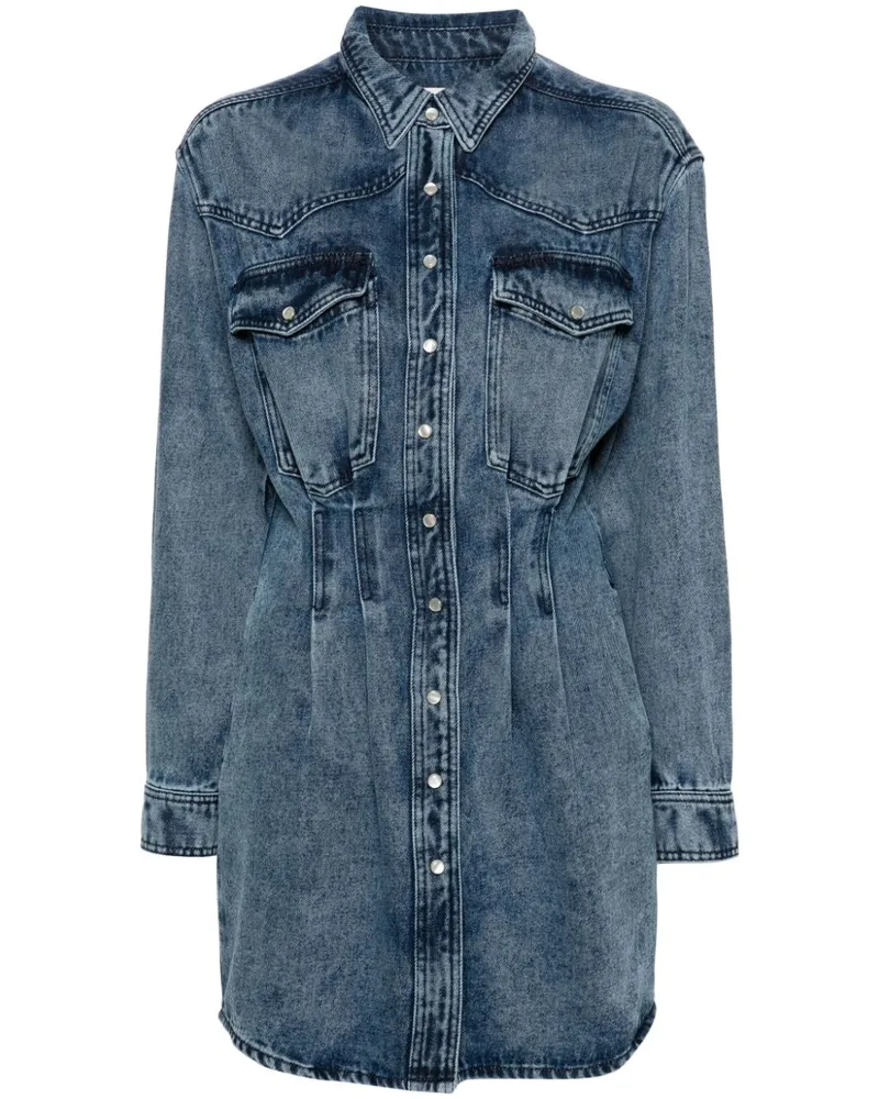 Isabel Marant Liliko Denim-Minikleid - Blau Blau